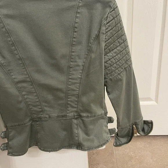 Bebe Green Bomber Jacket  Size S - Picture 6 of 6